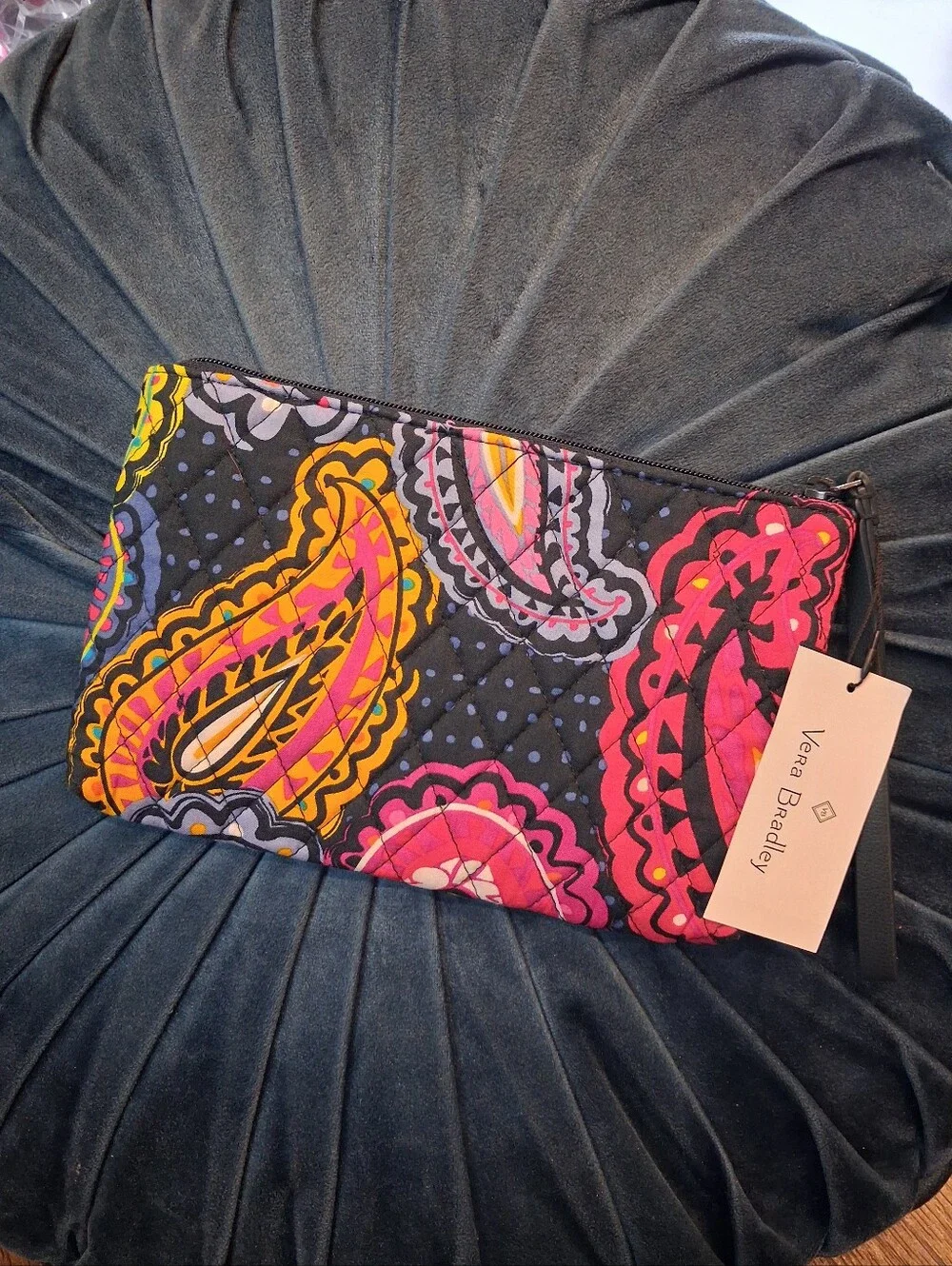 Vera Bradley quilted cosmetic